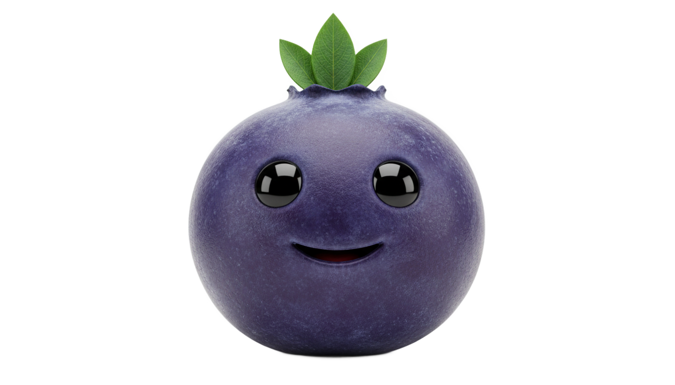 blueberry cartoon png PNG transparent background
