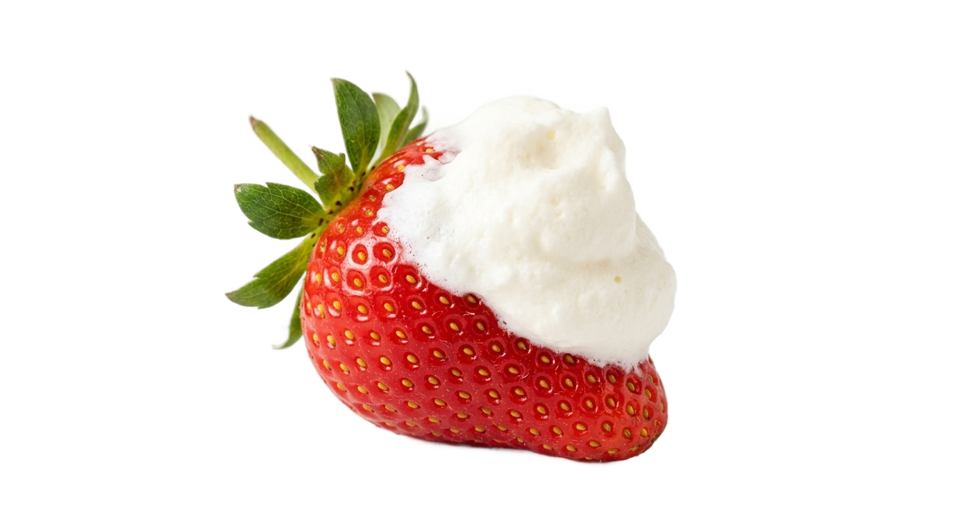 strawberry cream png PNG transparent background