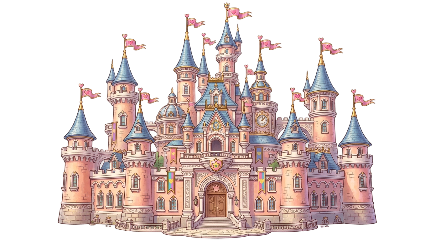 castillo princesa peach png PNG transparent background