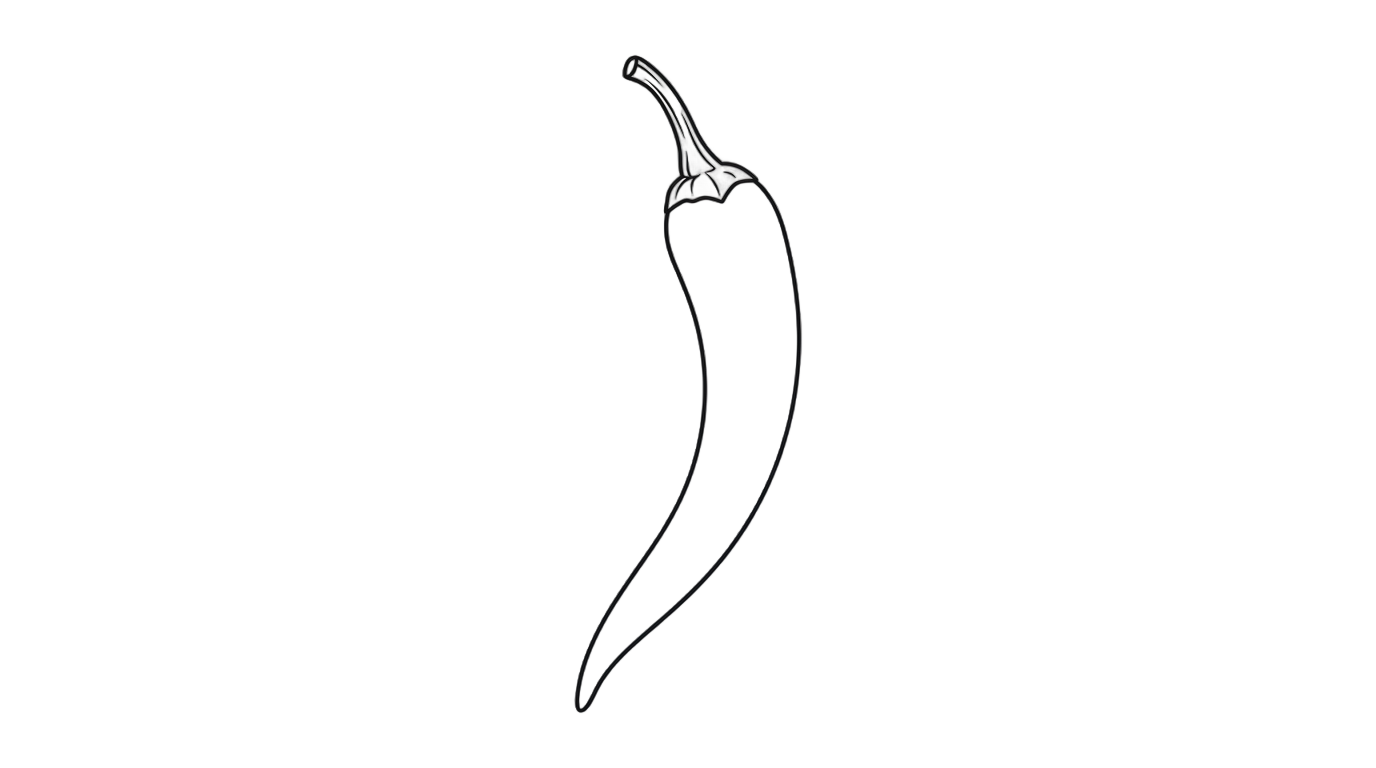 chili pepper outline png PNG transparent background