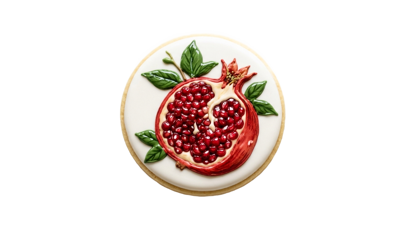 pomegranate cookie png PNG transparent background