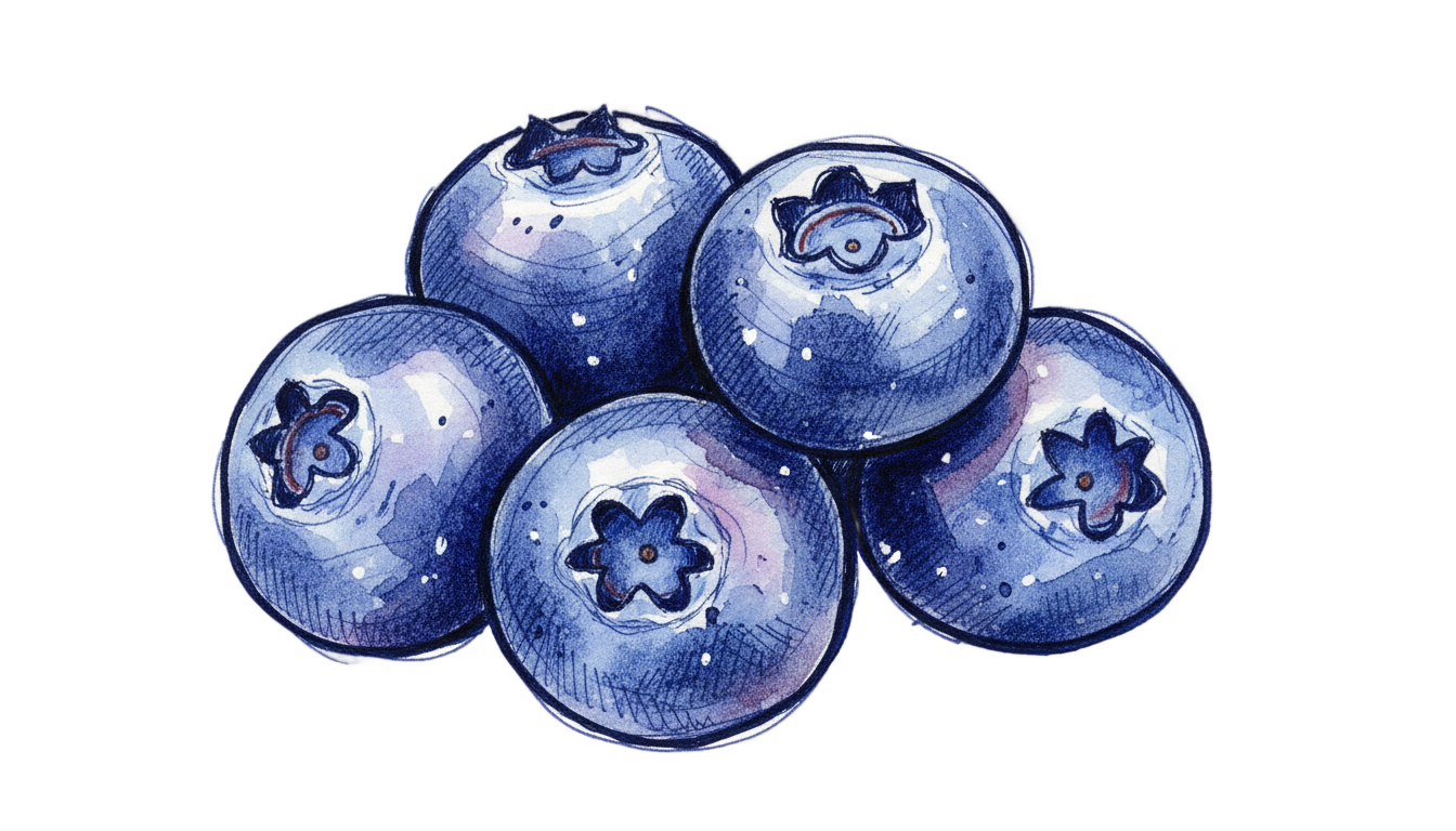 blueberry drawing png PNG transparent background