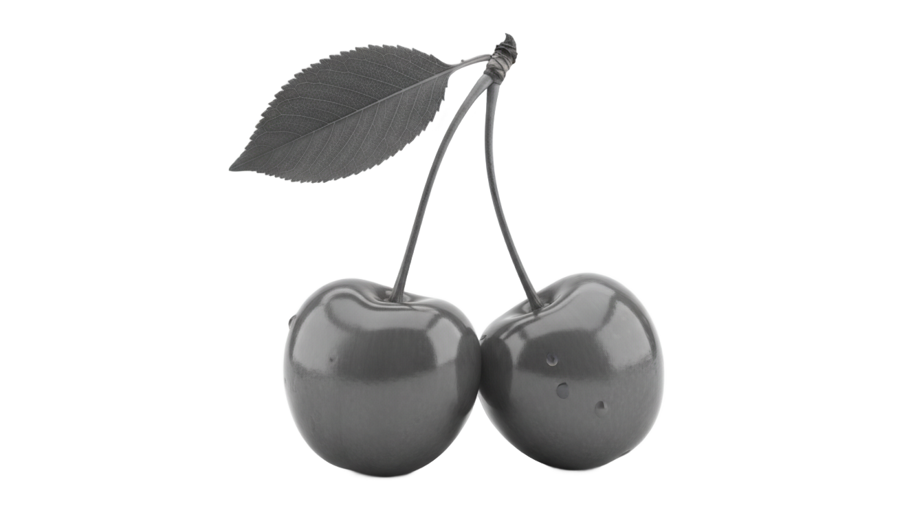 cherry png black and white PNG transparent background