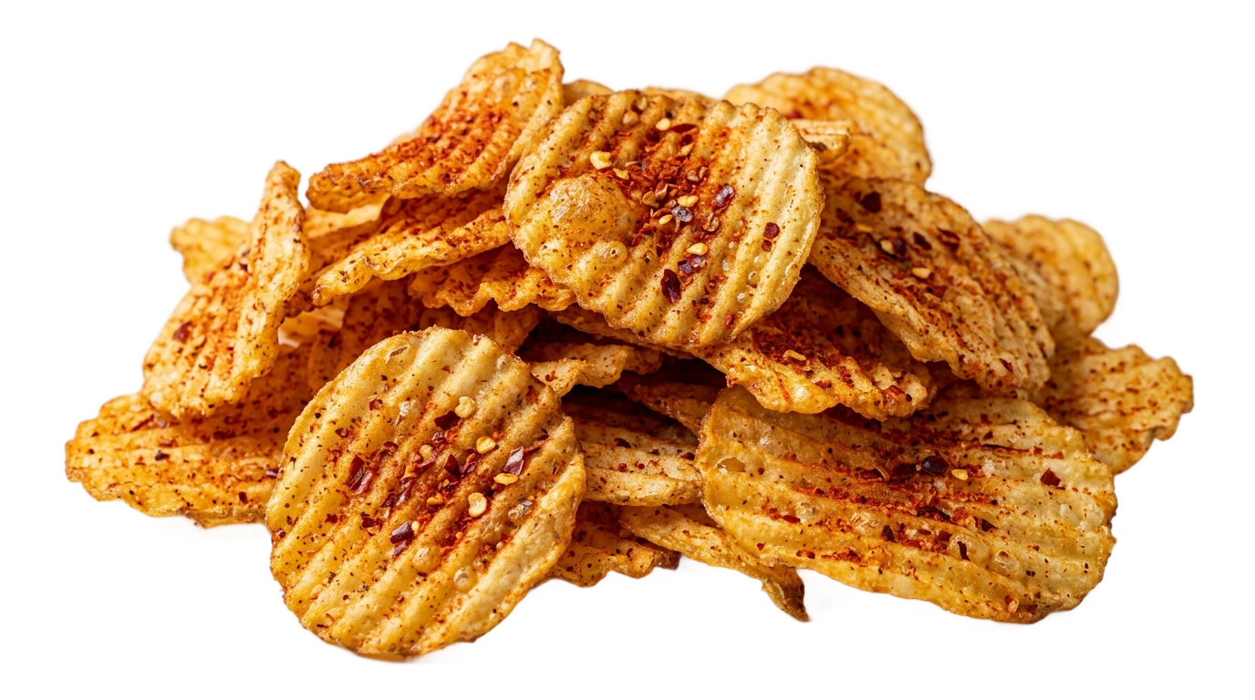 spicy potato chips png PNG transparent background