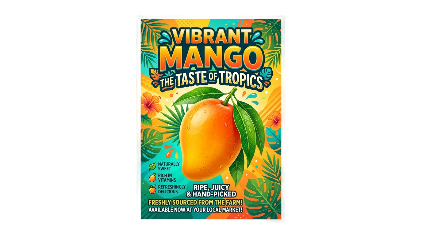 mango poster png PNG transparent background