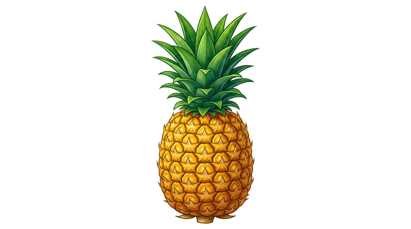 pineapple graphic png PNG transparent background