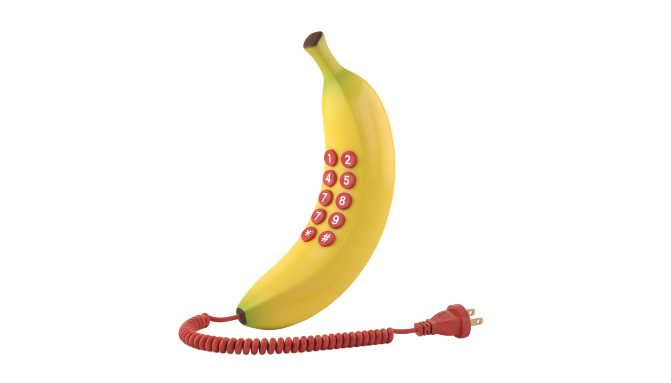 banana phone png PNG transparent background