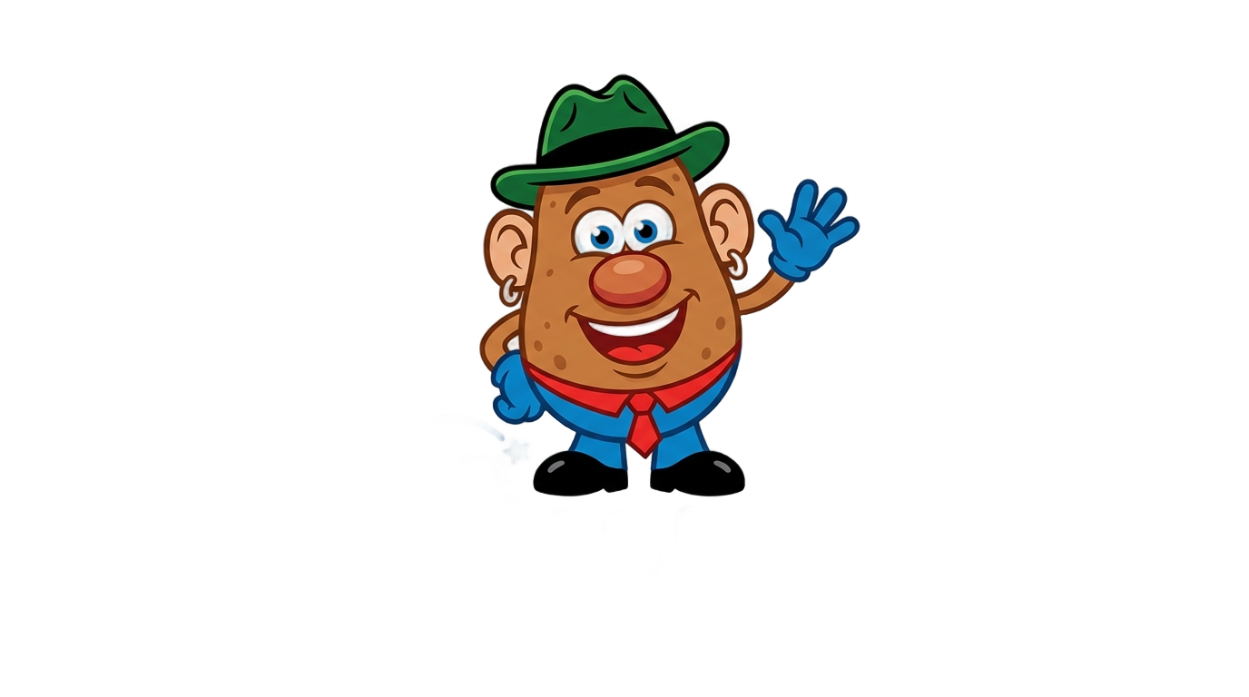 mr potato head logo png PNG transparent background