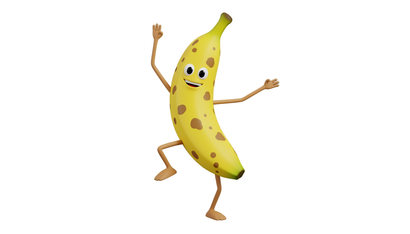 banana dance png PNG transparent background