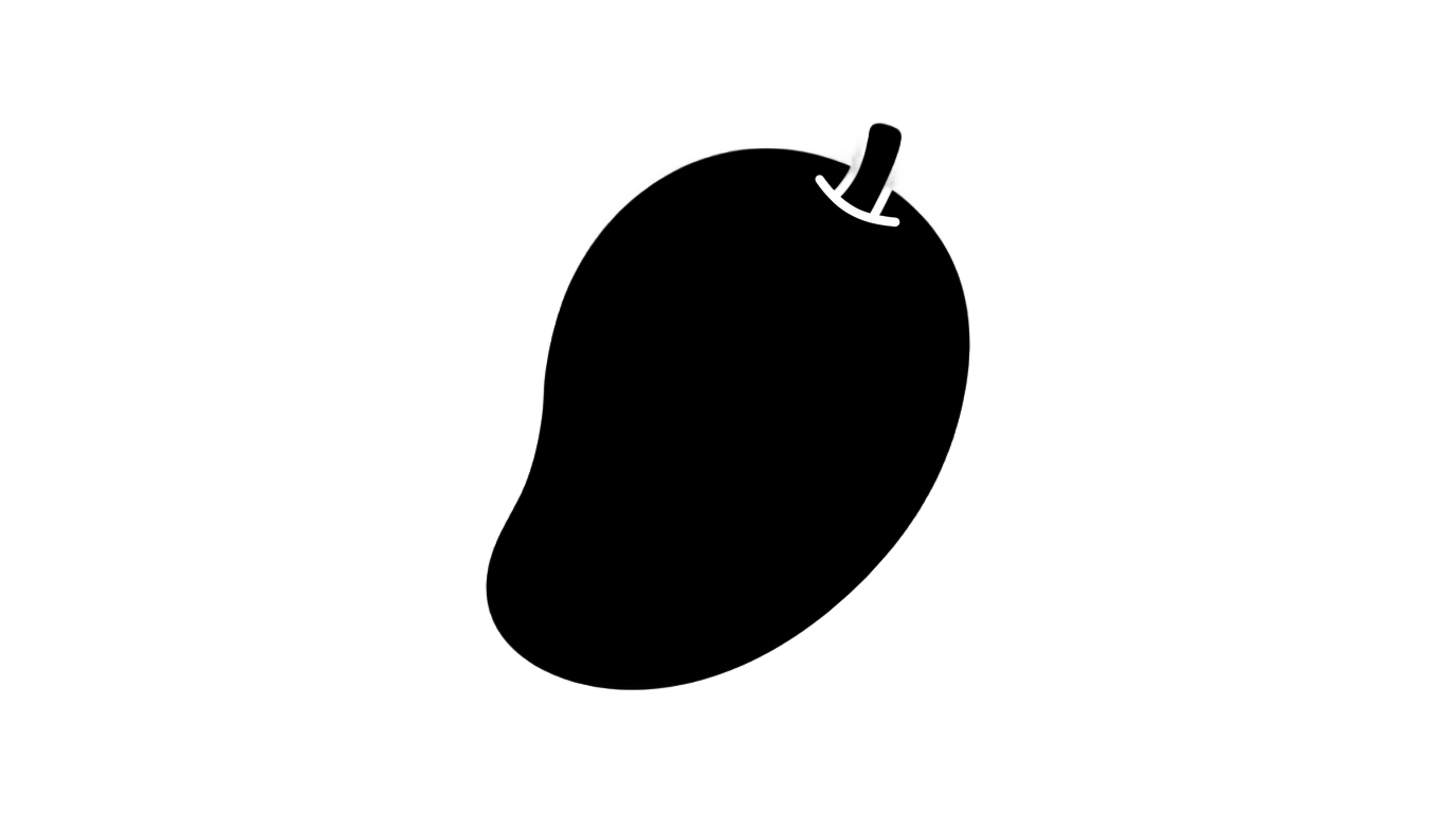 mango silhouette png PNG transparent background