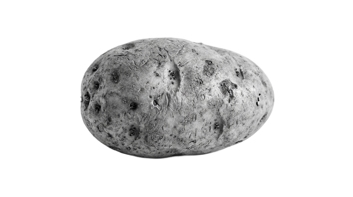 potato png black and white PNG transparent background