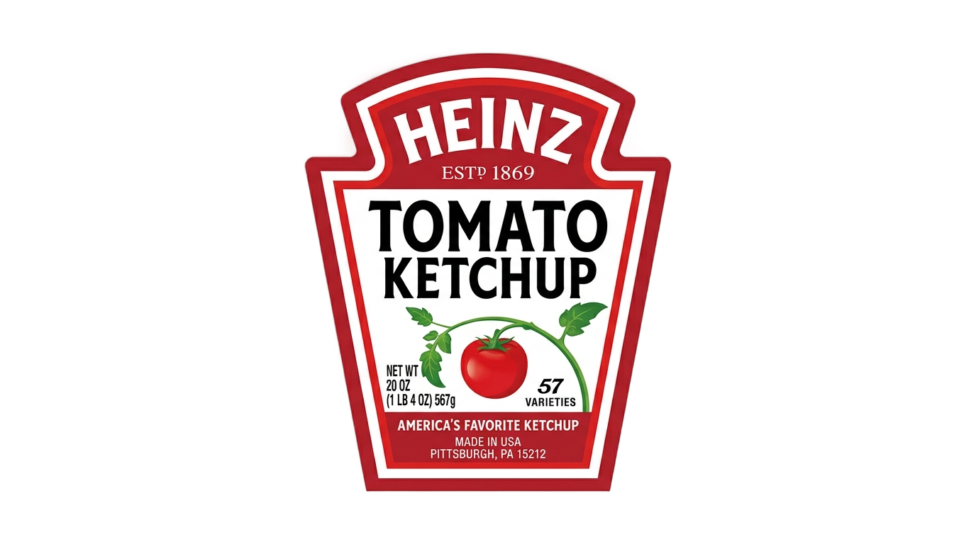 heinz tomato ketchup logo png PNG transparent background
