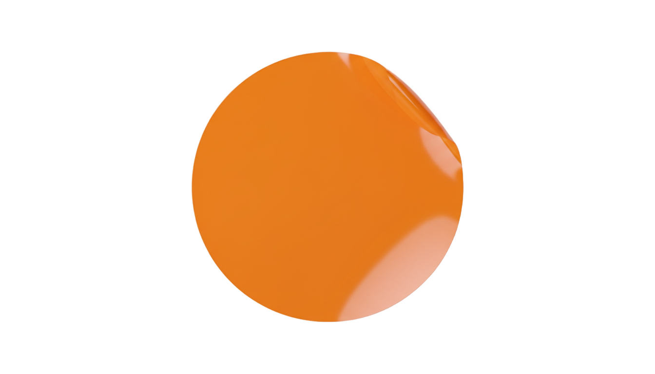 orange sticker png PNG transparent background