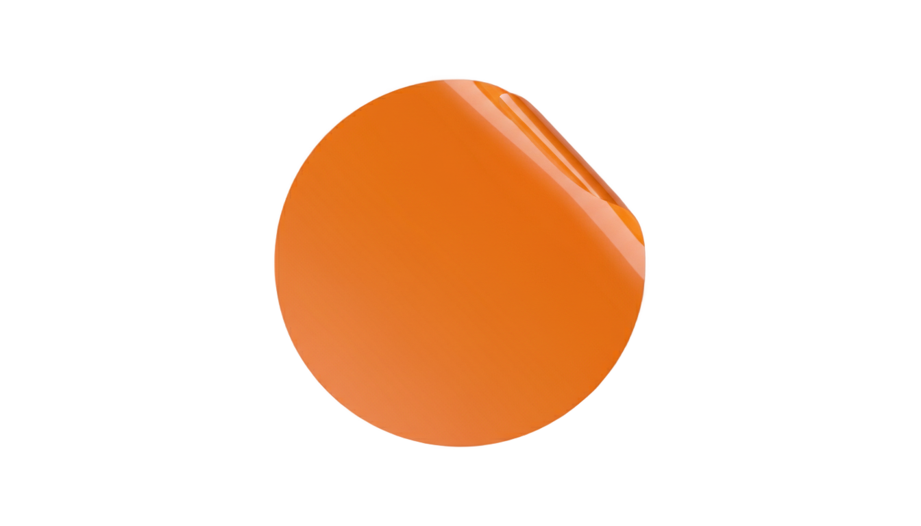 orange sticker png PNG transparent background