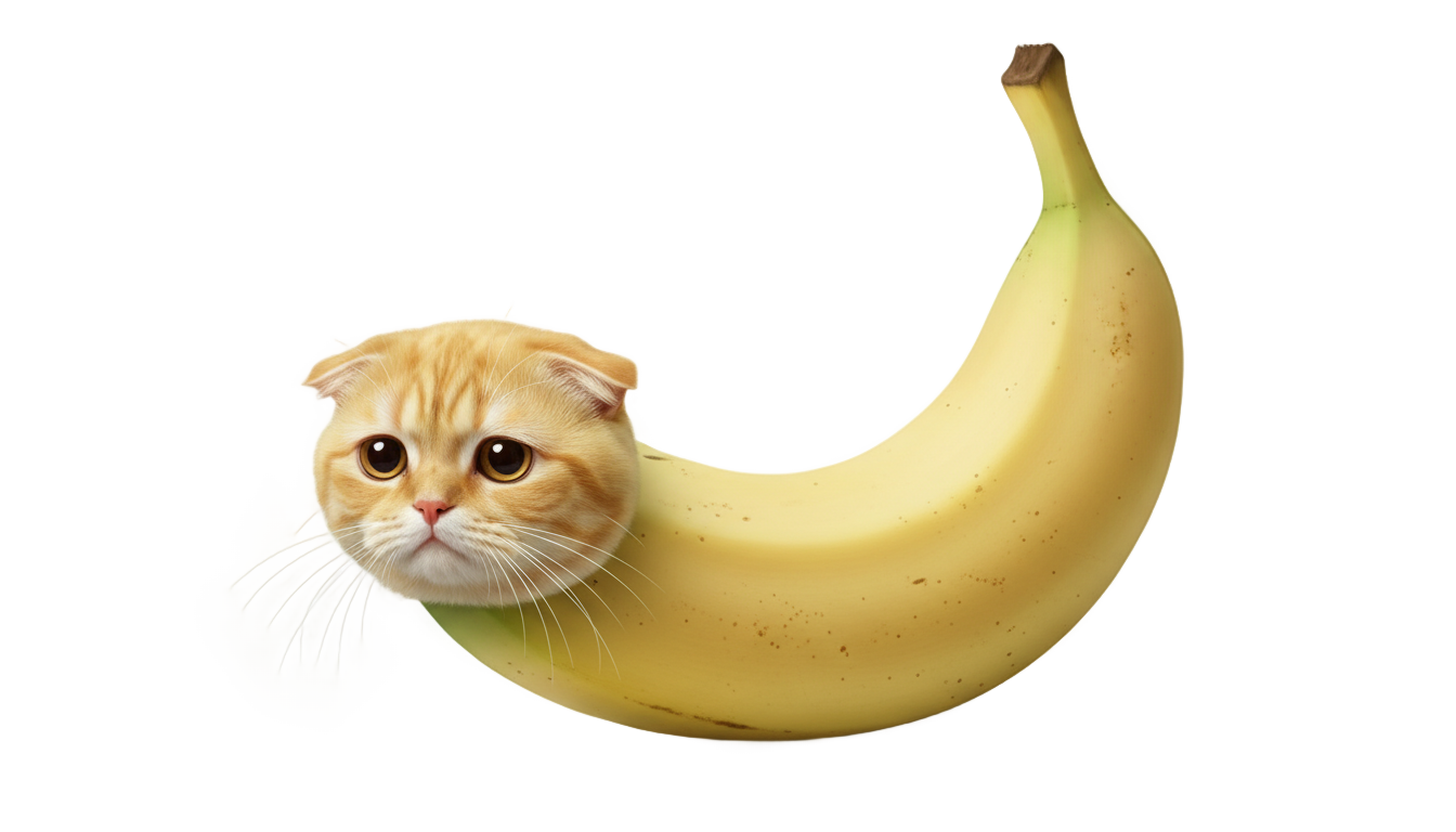 sad banana cat png PNG transparent background