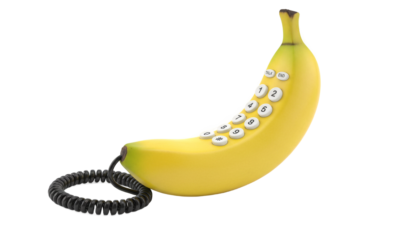 banana phone png PNG transparent background