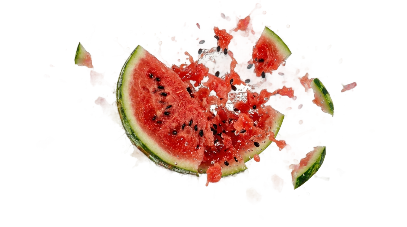 watermelon splash png PNG transparent background