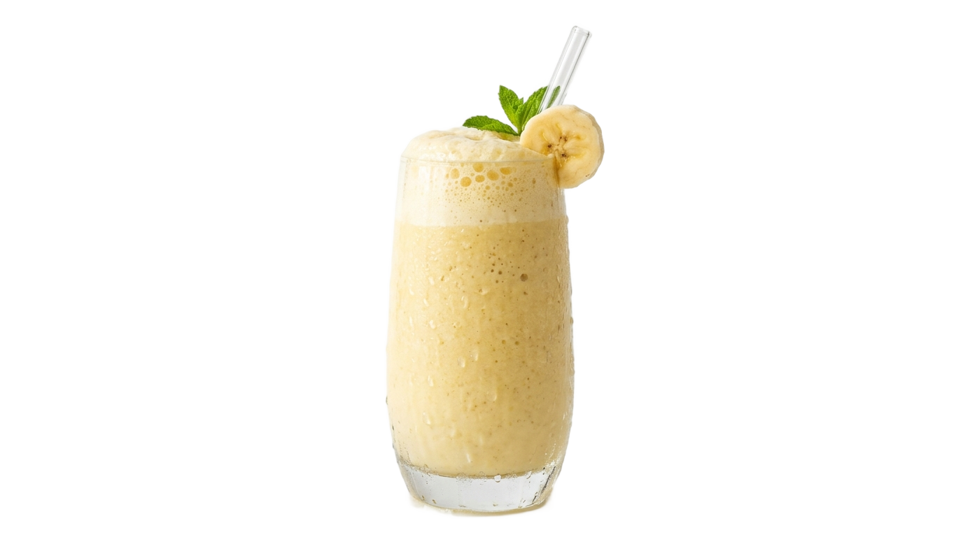 banana shake glass png PNG transparent background