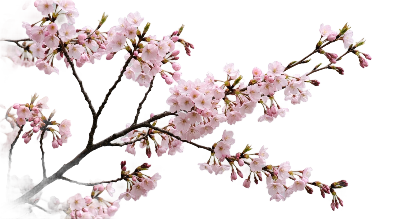 cherry blossom art png PNG transparent background