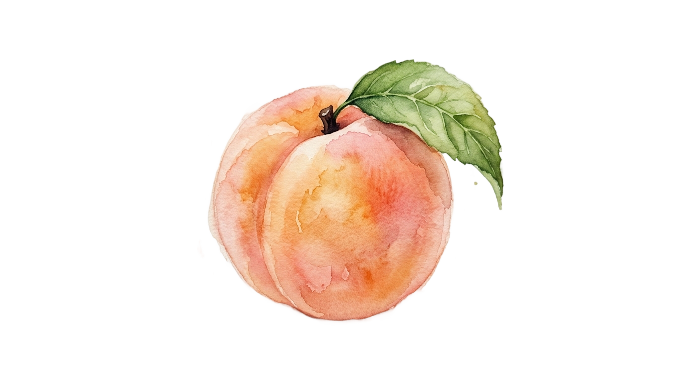 peach watercolor png PNG transparent background