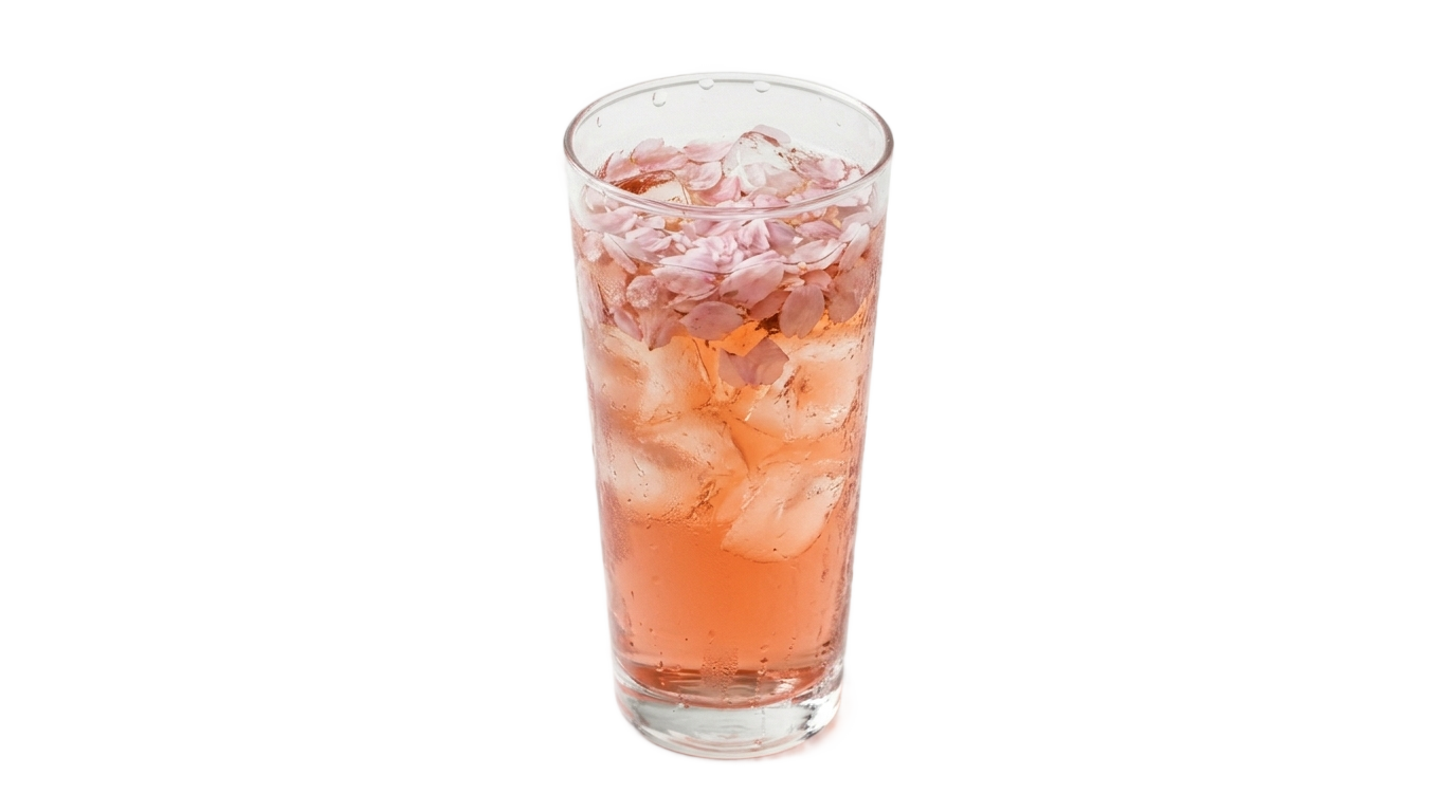 cherry blossom iced tea png PNG transparent background