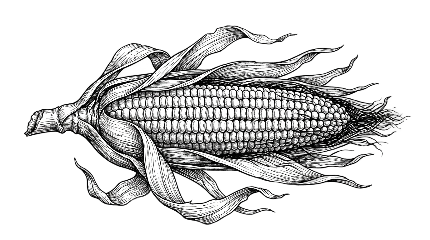 corn clipart black and white png PNG transparent background