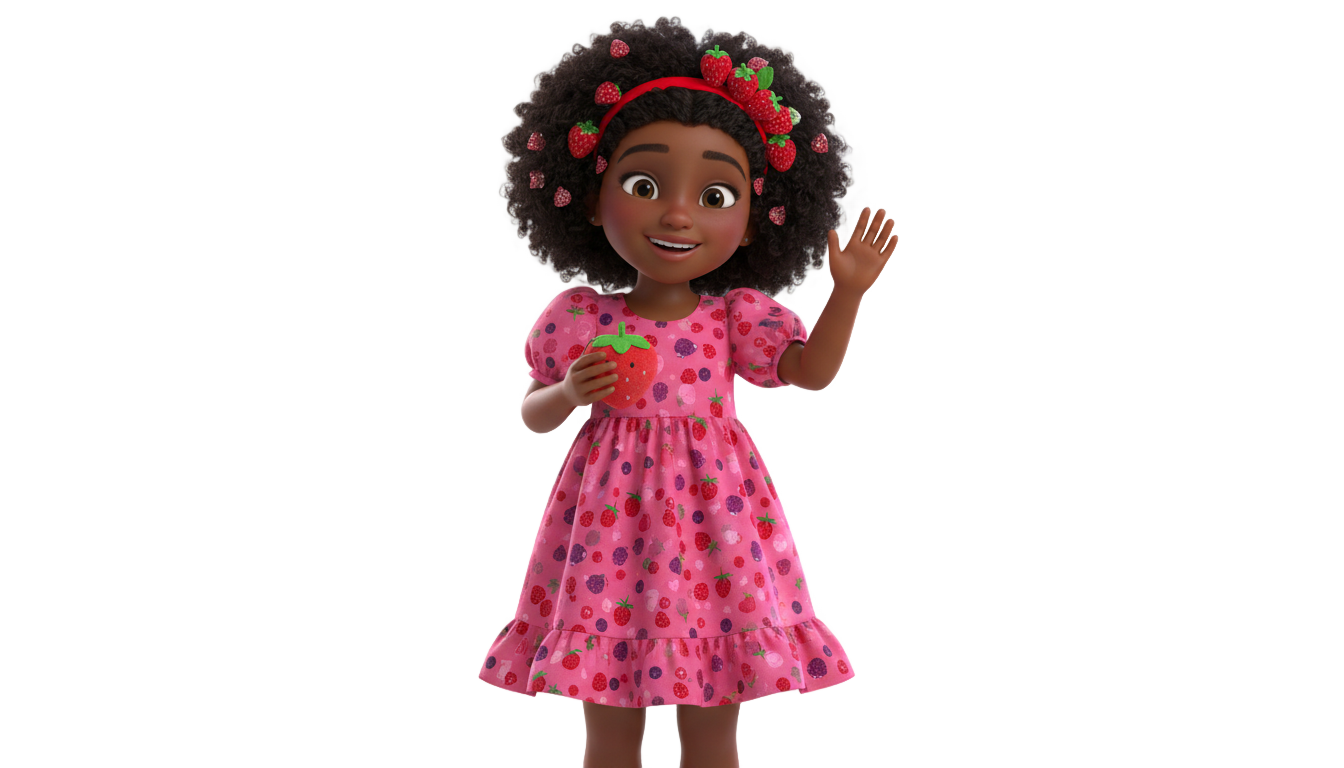 african american strawberry shortcake png PNG transparent background