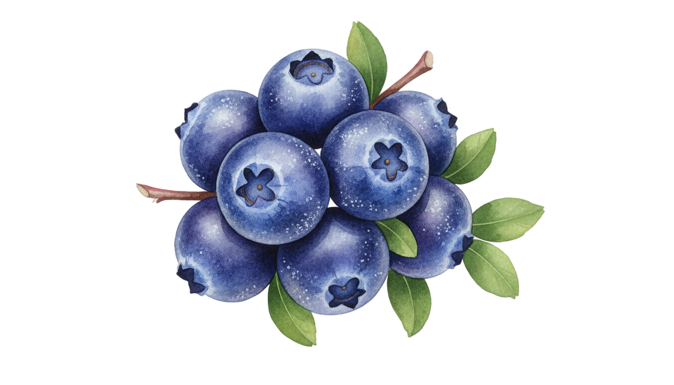 blueberry illustration png PNG transparent background