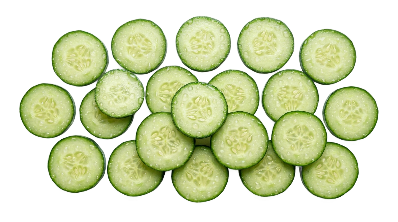 sliced cucumber png PNG transparent background