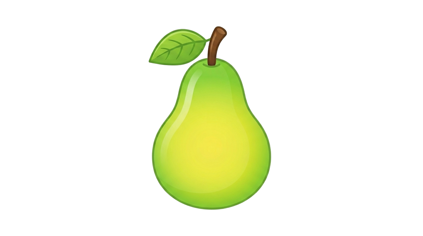 pear emoji png PNG transparent background