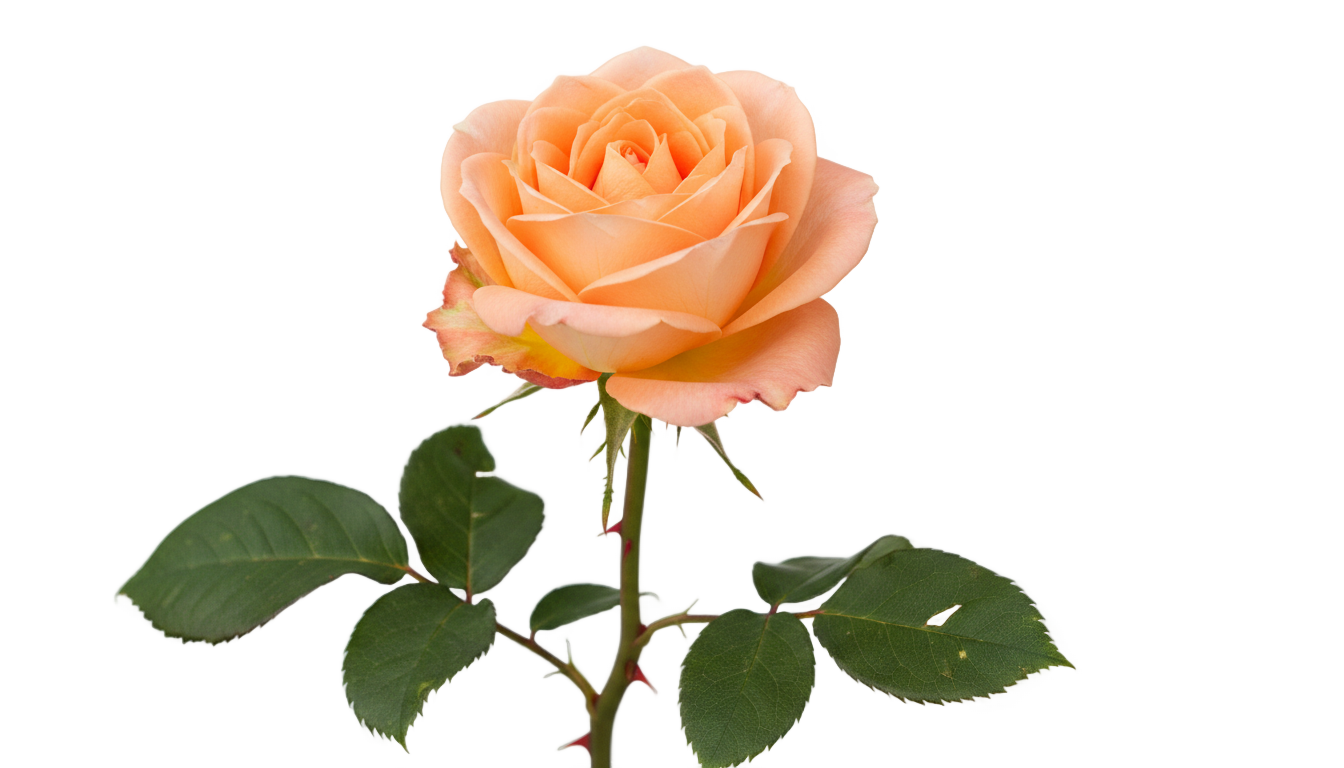 peach rose png PNG transparent background