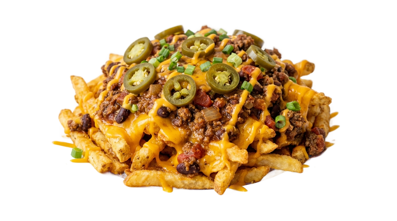 chili cheese fries png PNG transparent background