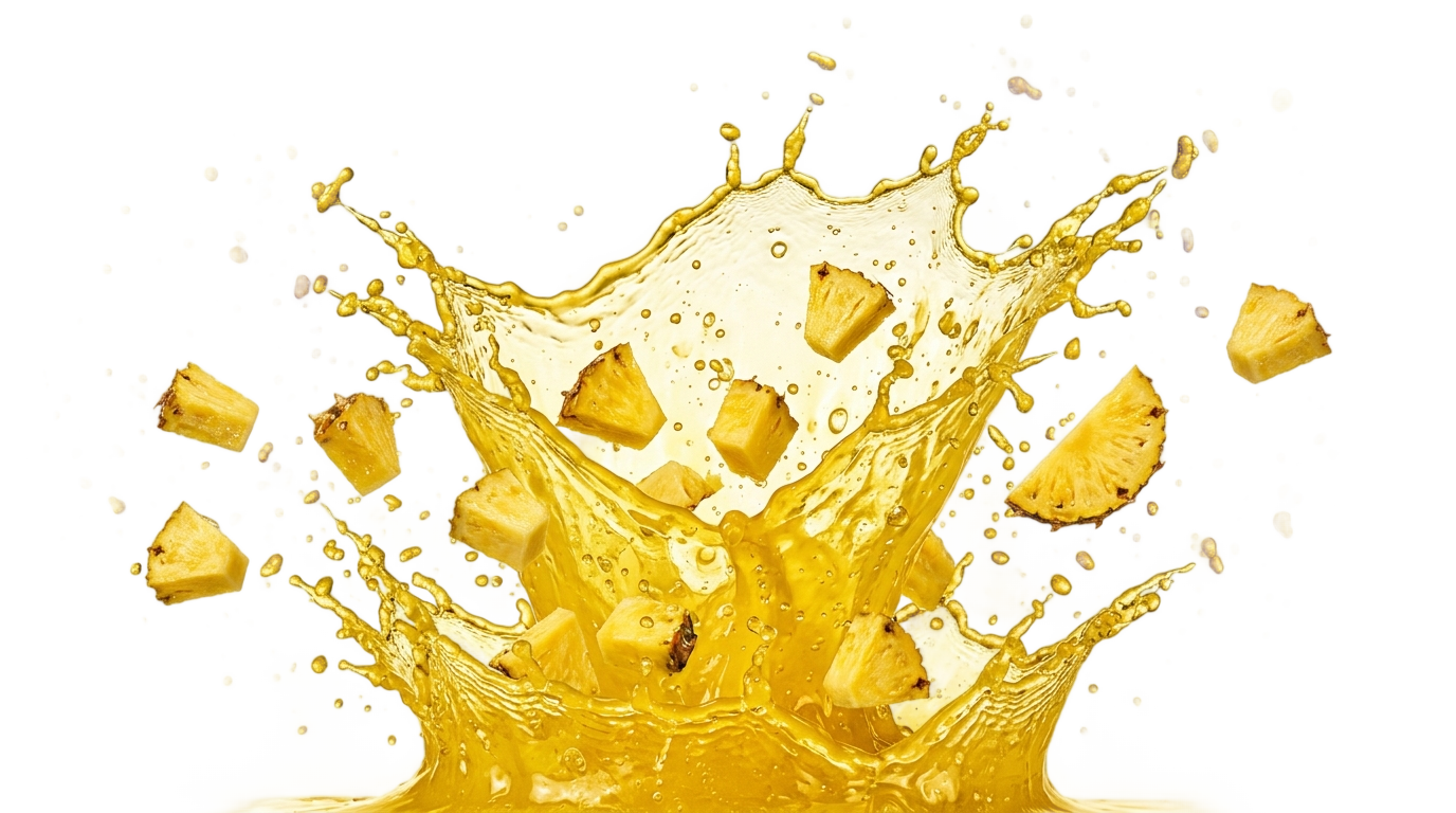 pineapple juice splash png PNG transparent background