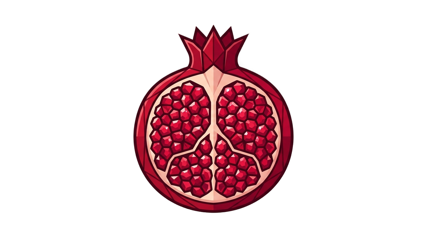 pomegranate logo png PNG transparent background