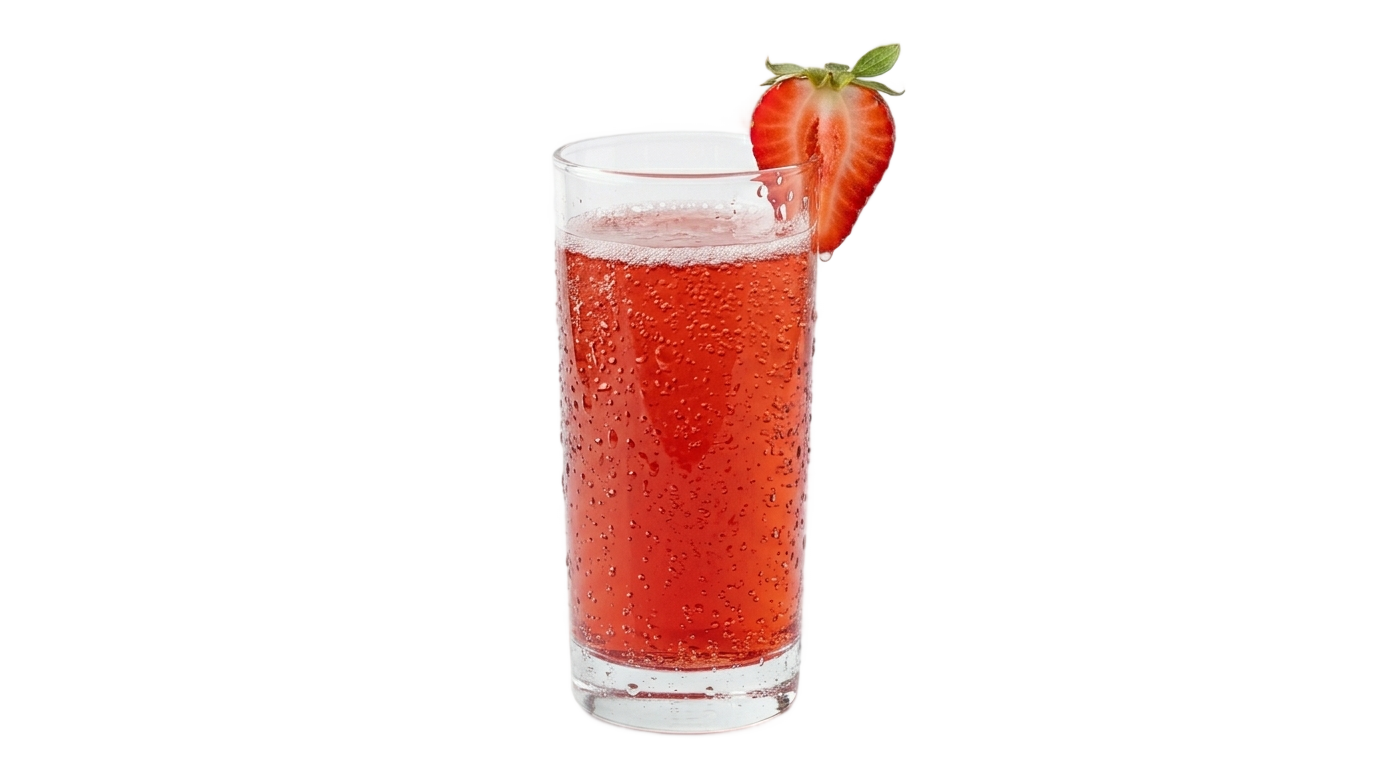 strawberry juice glass png PNG transparent background