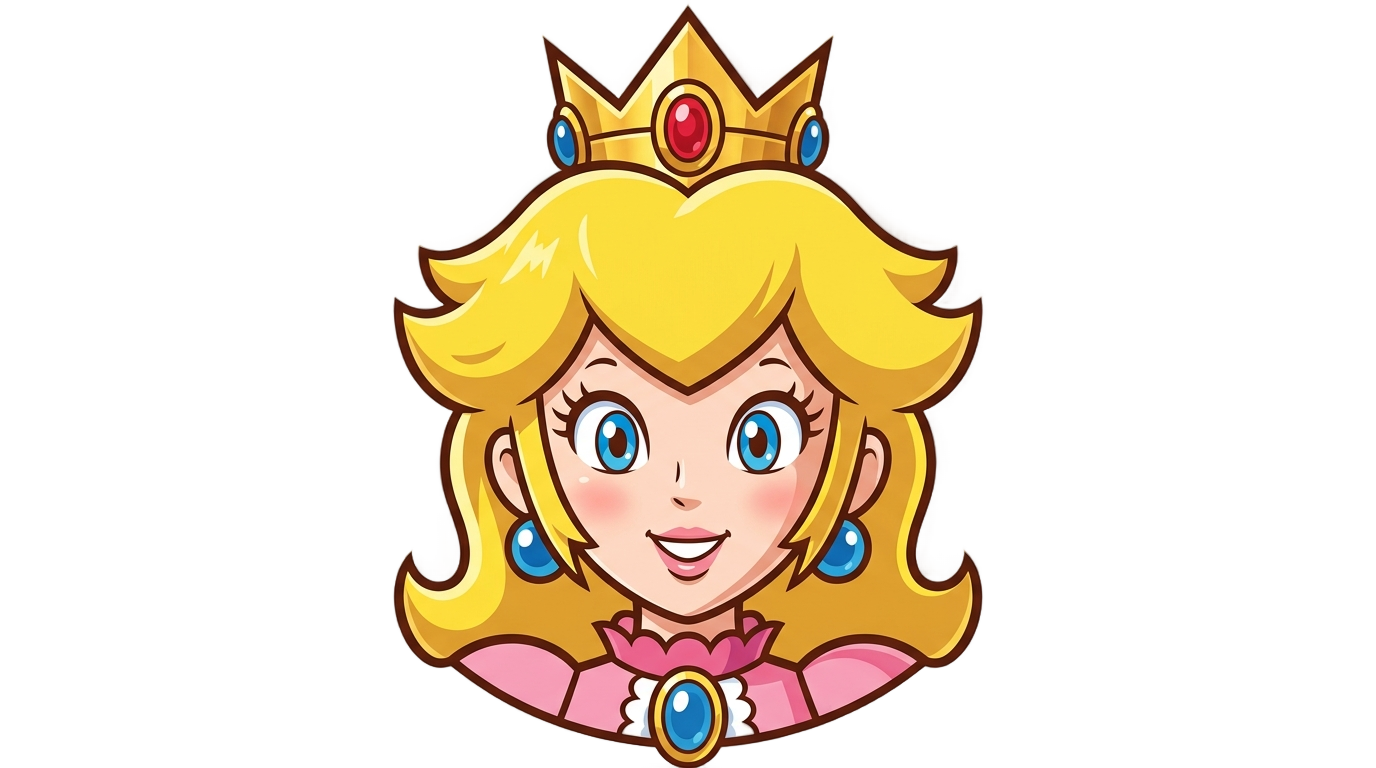 princess peach icon png PNG transparent background