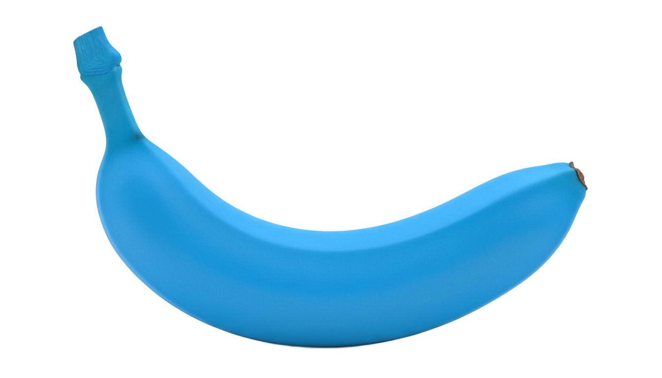 blue banana png PNG transparent background