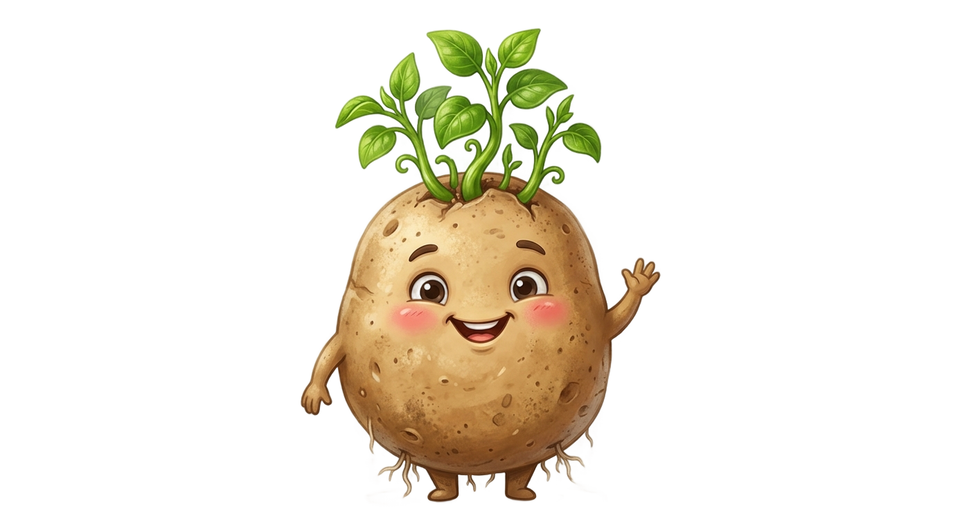 spring potato png PNG transparent background