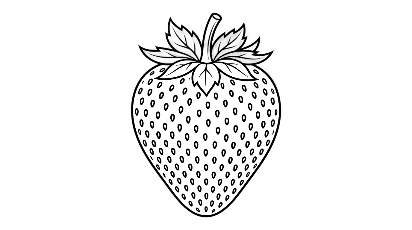 strawberry clipart black and white png PNG transparent background