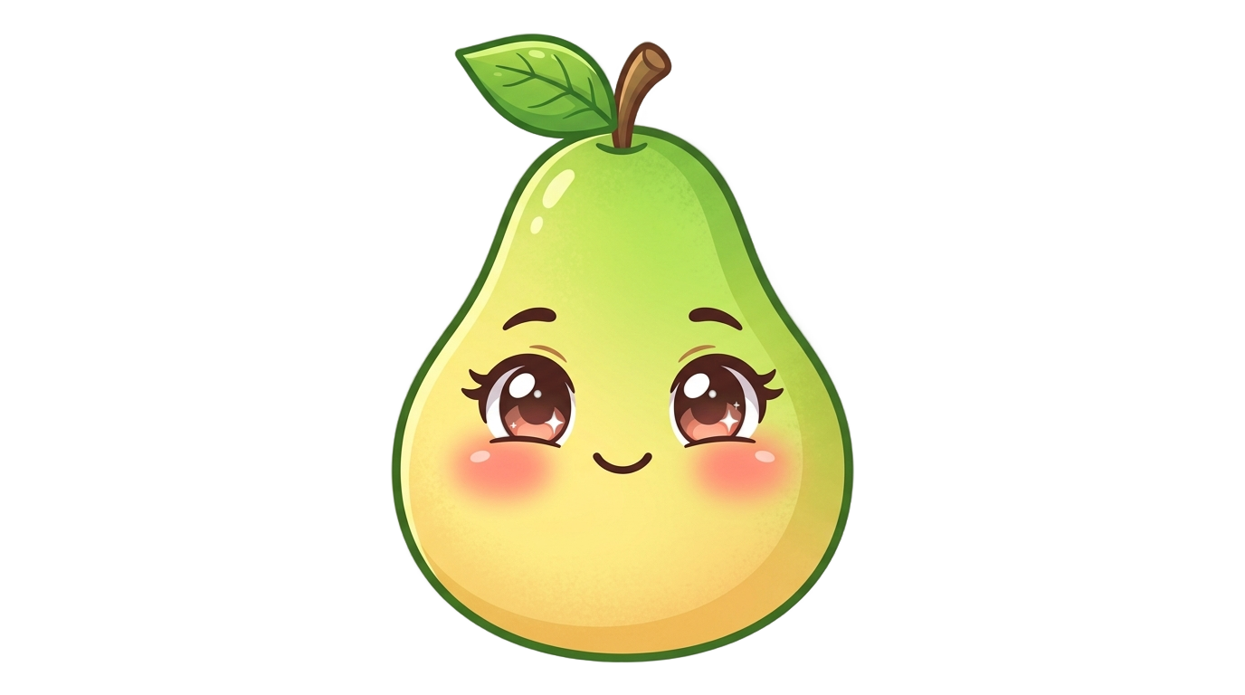 teto pear face png PNG transparent background
