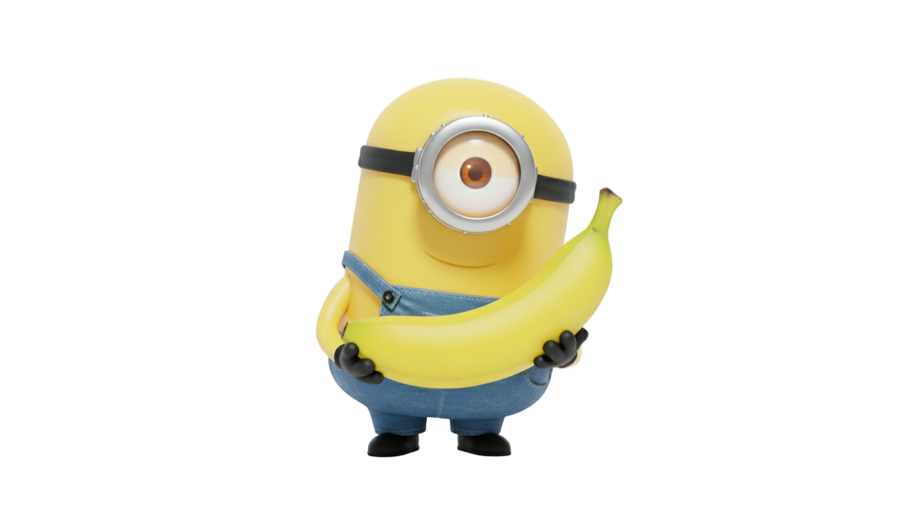 minion banana png PNG transparent background