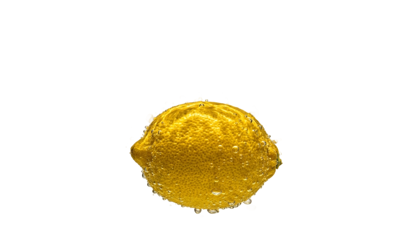 lemon with water png PNG transparent background