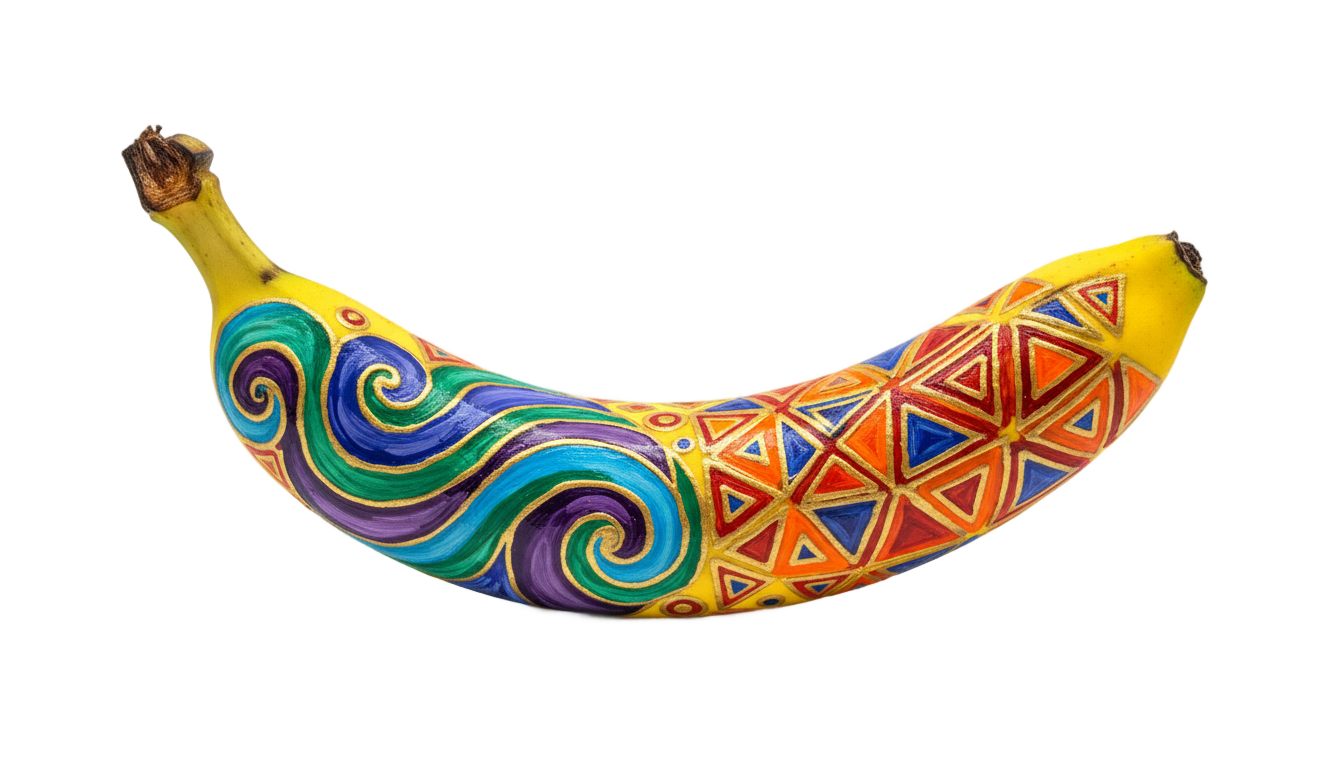 banana art png PNG transparent background