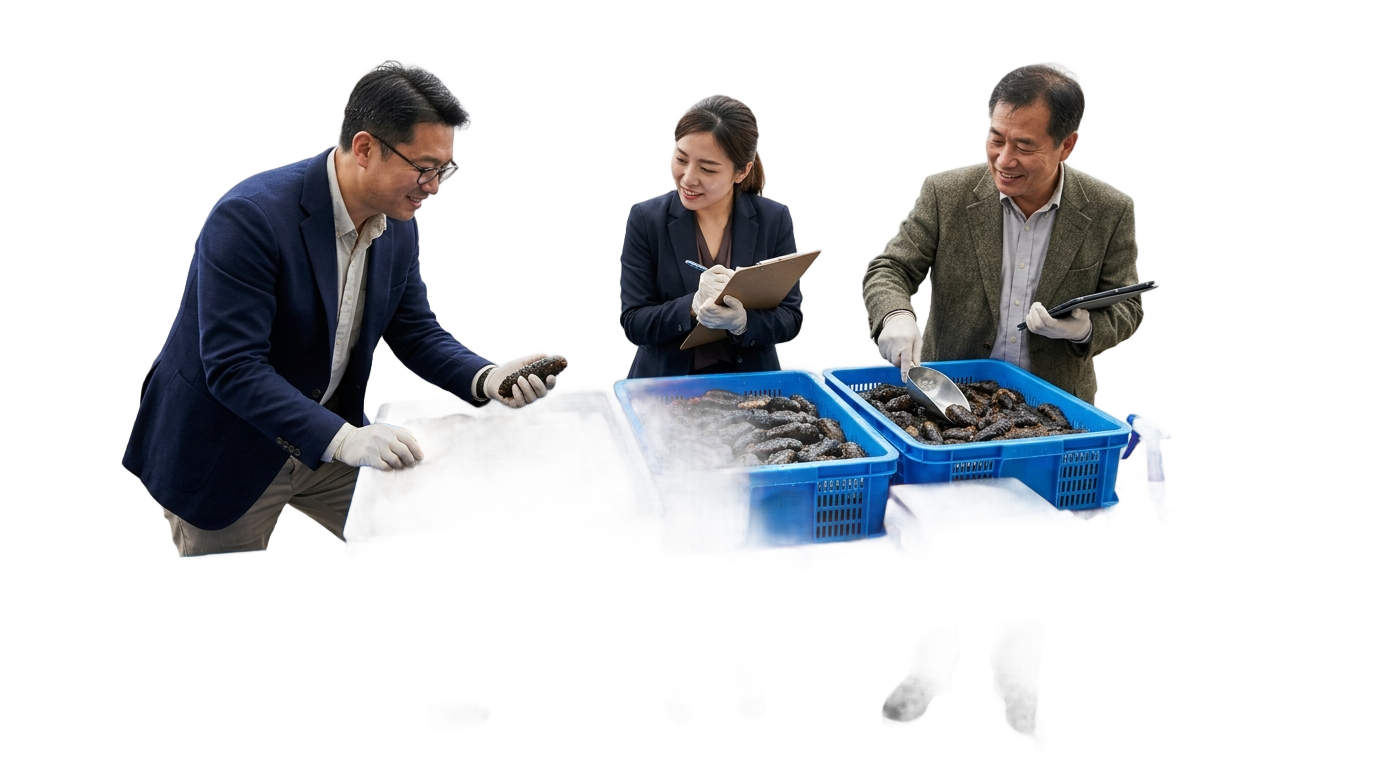 sea cucumber buyers in png PNG transparent background
