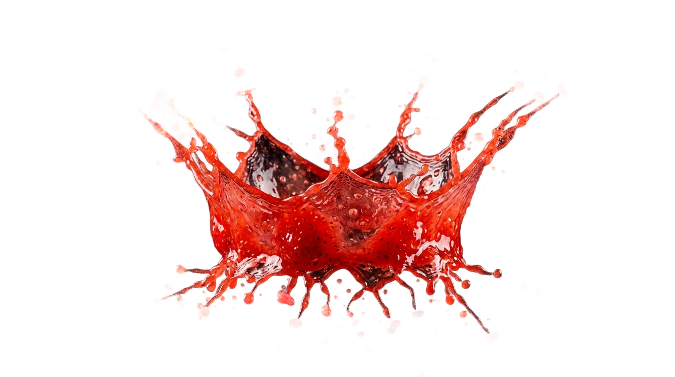 strawberry juice splash png PNG transparent background