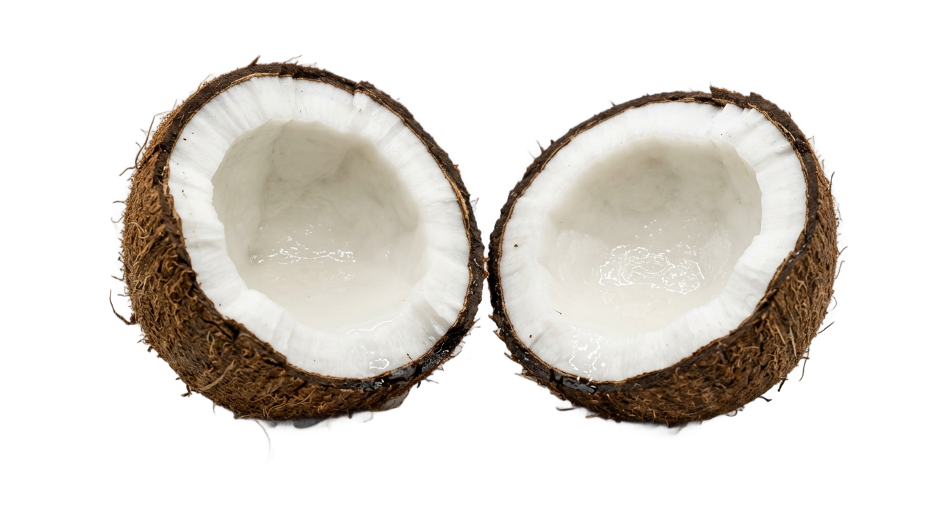 open coconut png PNG transparent background