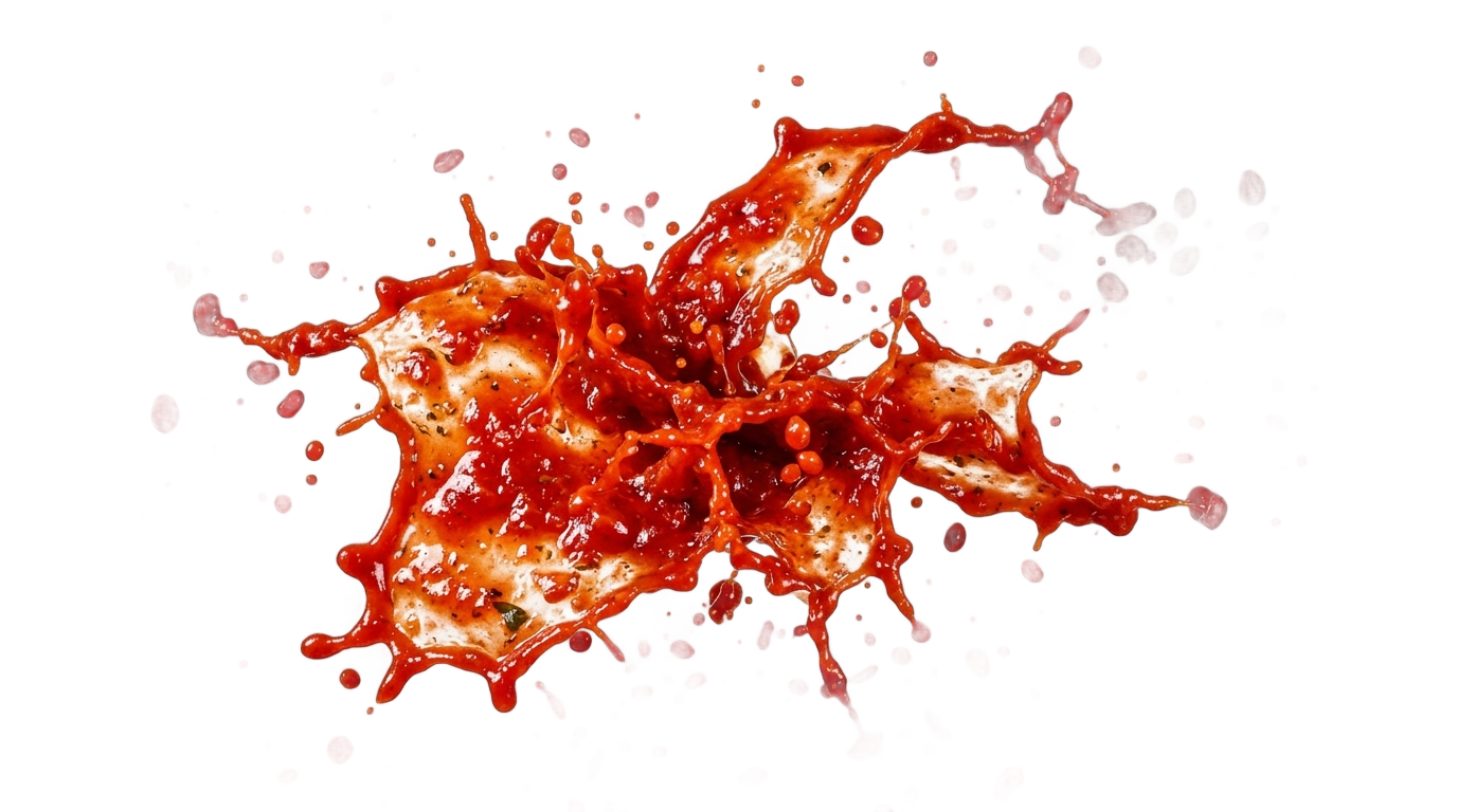 tomato sauce splash png PNG transparent background