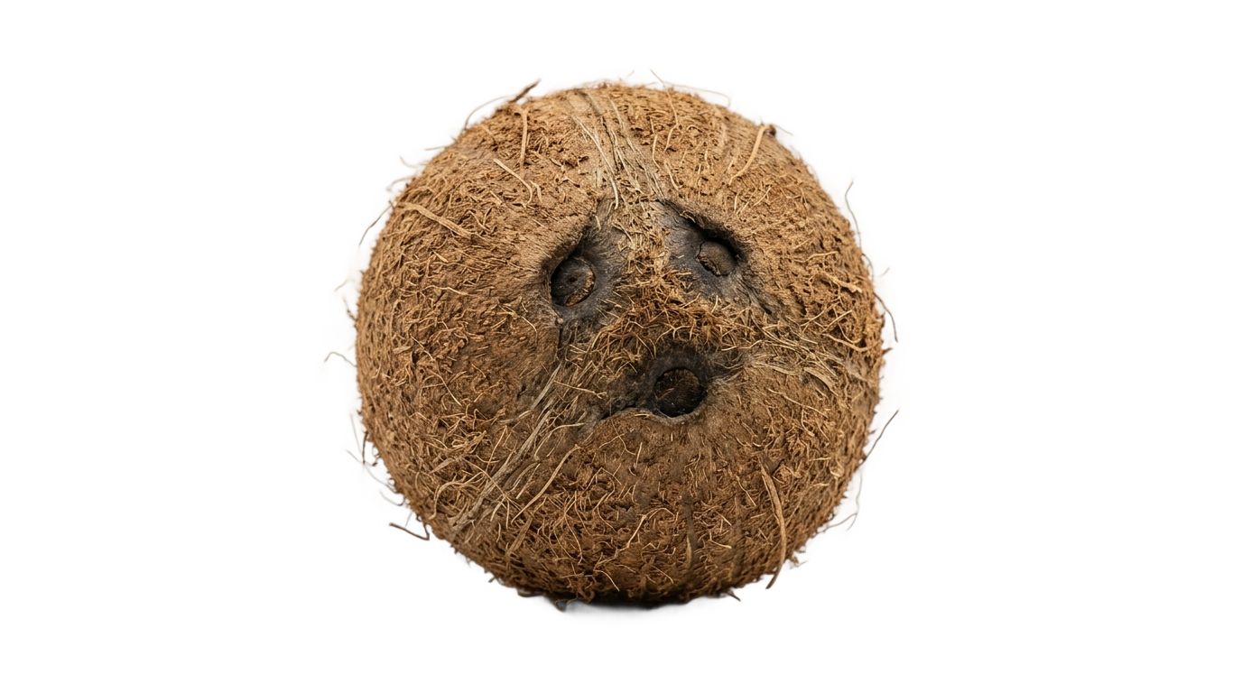 dry coconut png PNG transparent background