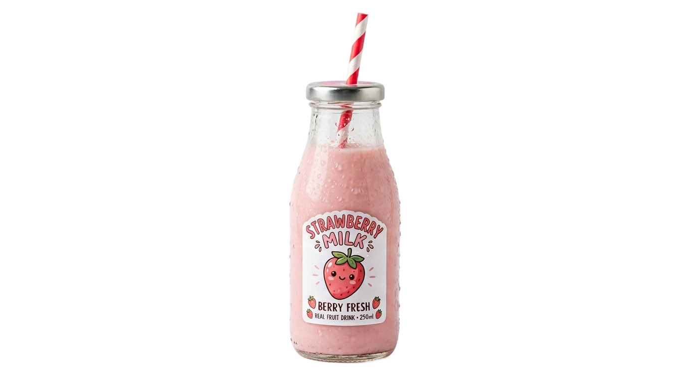 strawberry milk aesthetic png PNG transparent background