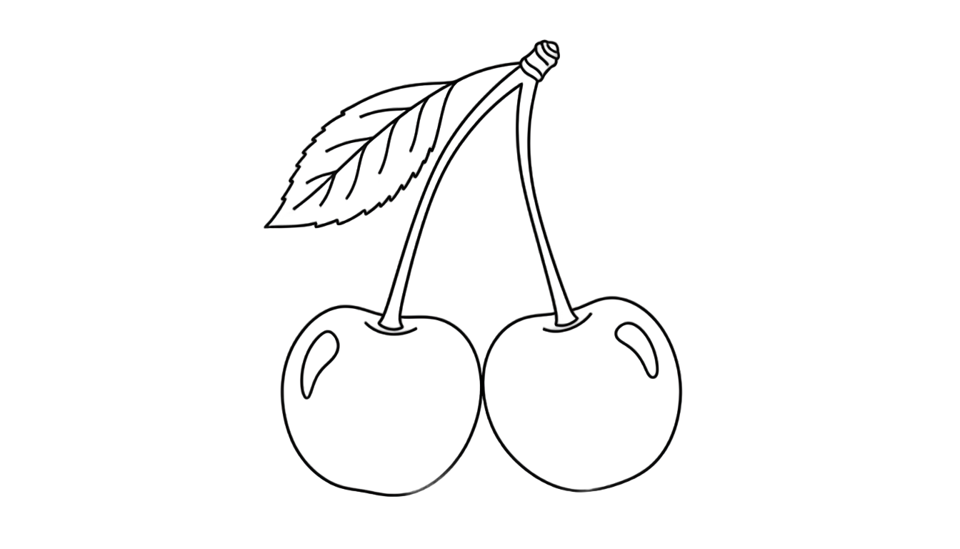 cherry outline png PNG transparent background